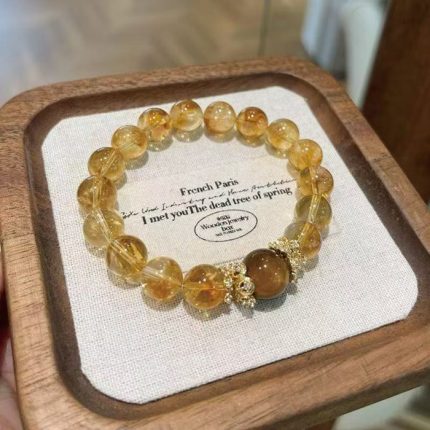 Yellow Tower Crystal Bracelet