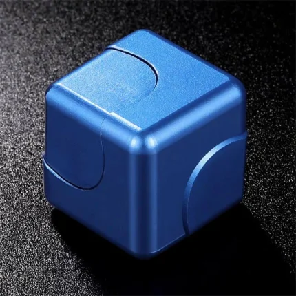 metal fidget cube blue