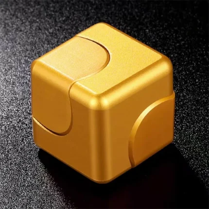metal fidget cube gold