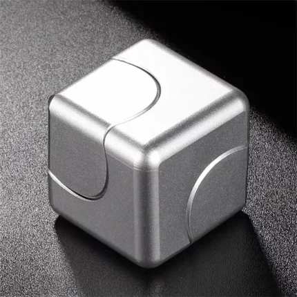 metal fidget cube silver