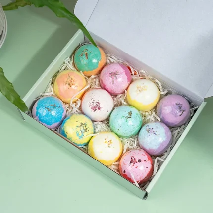 Dried Flower Essential Oil Bath Ball Set (3)