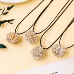 Natural Desert Rose Stone Pendant (4)