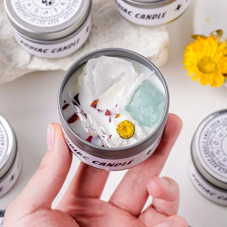 Scented Dried Flower Candles (3)