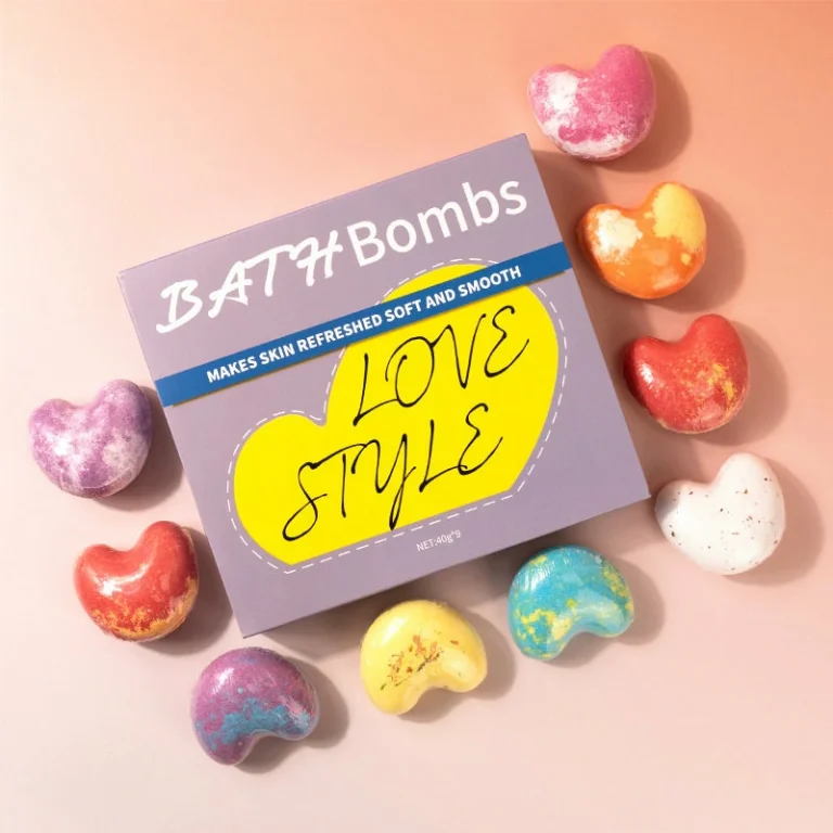 Set Bath Bomb Set Heart Shaped (2)