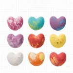 Set Bath Bomb Set Heart Shaped (6)