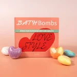 Set Bath Bomb Set Heart Shaped (7)