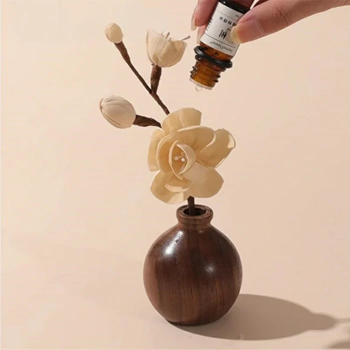 How to use Wood Diffuser: Applying essential oil drops